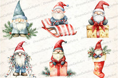 Merry Christmas Gnomes Clipart Bundle - CraftNest - Digital Crafting and Art