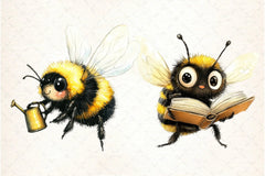 Bumblebee Clipart Bundle - CraftNest - Digital Crafting and Art