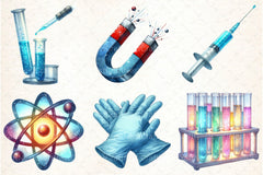 Science Lab Clipart Bundle - CraftNest - Digital Crafting and Art
