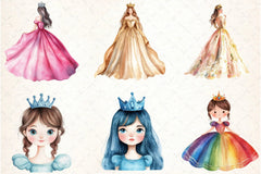 Princess Clipart Bundle - CraftNest - Digital Crafting and Art