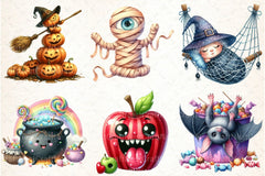 Crazy Funny Halloween Clipart Bundle - CraftNest - Digital Crafting and Art