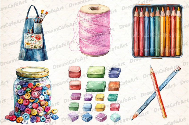 Crafting Clipart Bundle for Creative Projects - CraftNest - Digital Crafting and Art