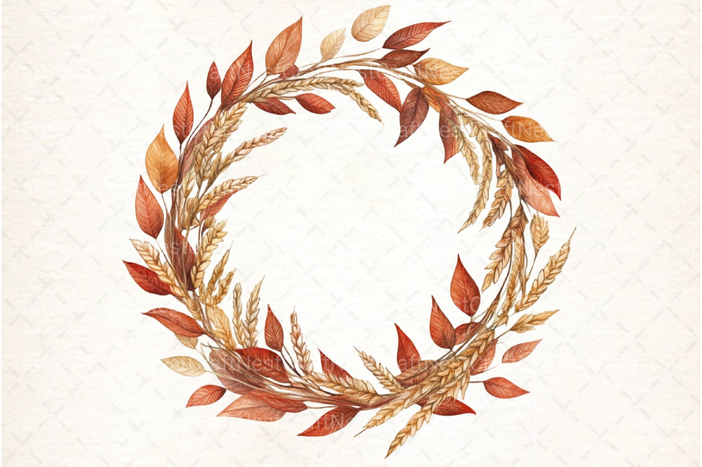 Autumn Leaves & Harvest Clipart Bundle - CraftNest - Digital Crafting and Art