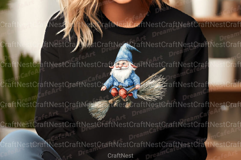 Halloween Gnome Clipart Bundle 24 - CraftNest - Digital Crafting and Art