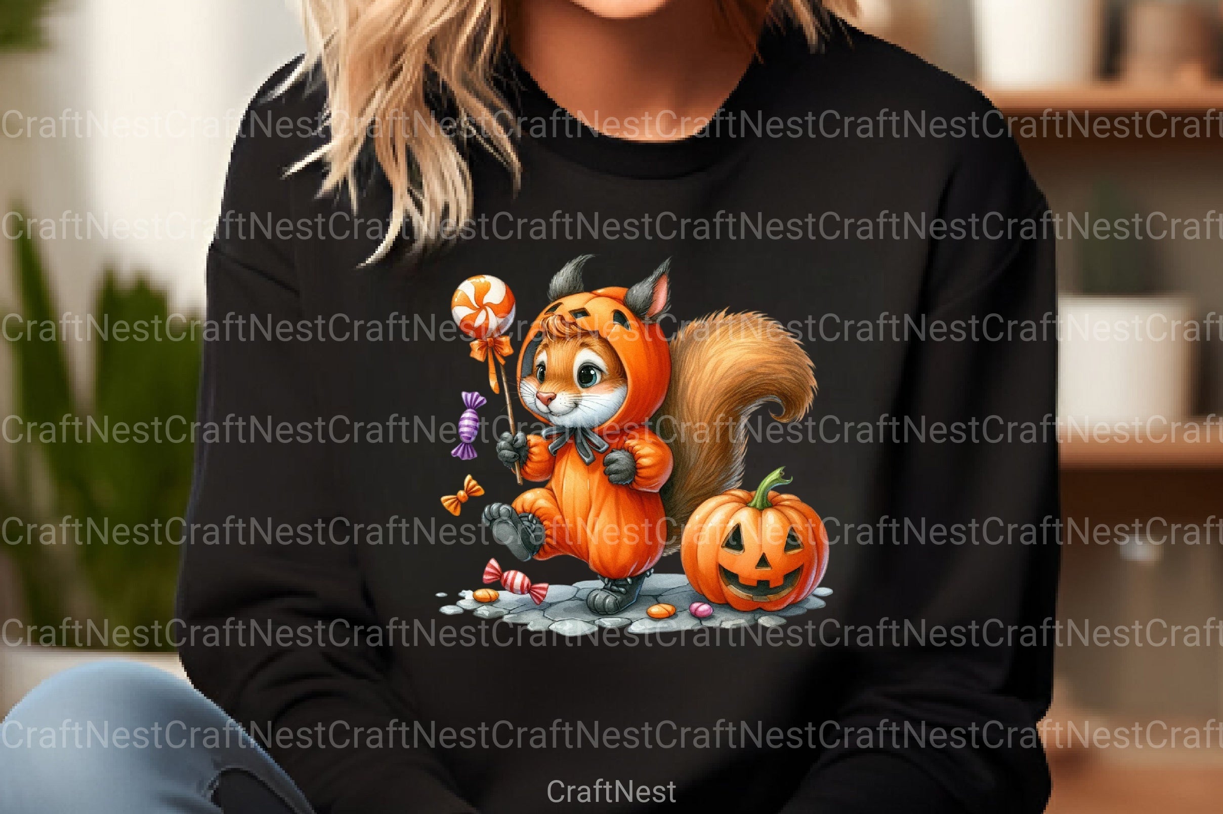 Funny Halloween Squirrel Clipart Bundle - CraftNest - Digital Crafting and Art