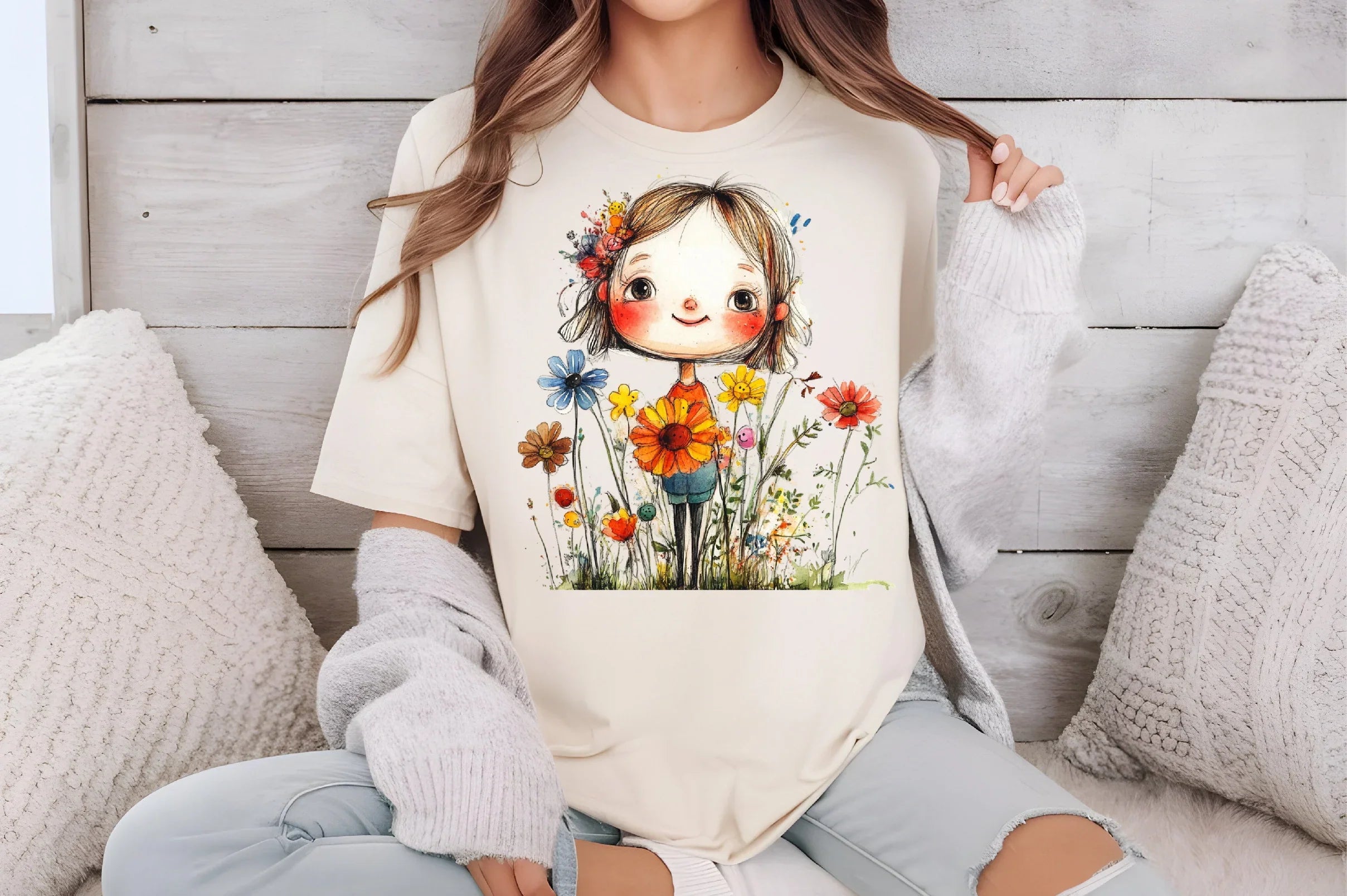 Flower Girls Clipart Bundle - CraftNest - Digital Crafting and Art