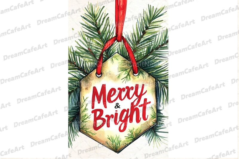 Vintage Christmas Label Clipart Bundle - CraftNest - Digital Crafting and Art