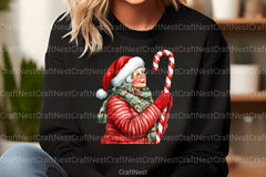 Sweet Cute Christmas Mrs. Santa Claus Clipart Bundle - CraftNest - Digital Crafting and Art