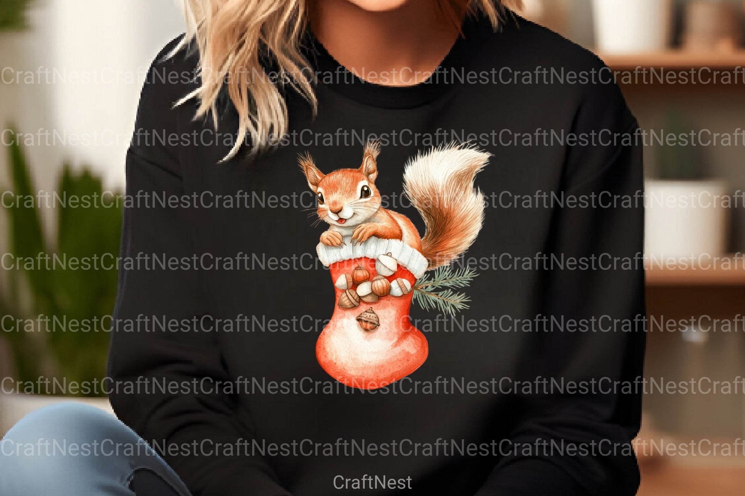 Funny Christmas Animals Clipart Bundle 99 - CraftNest - Digital Crafting and Art