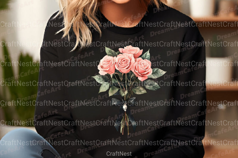 Black Pink Halloween Clipart Bundle - CraftNest - Digital Crafting and Art