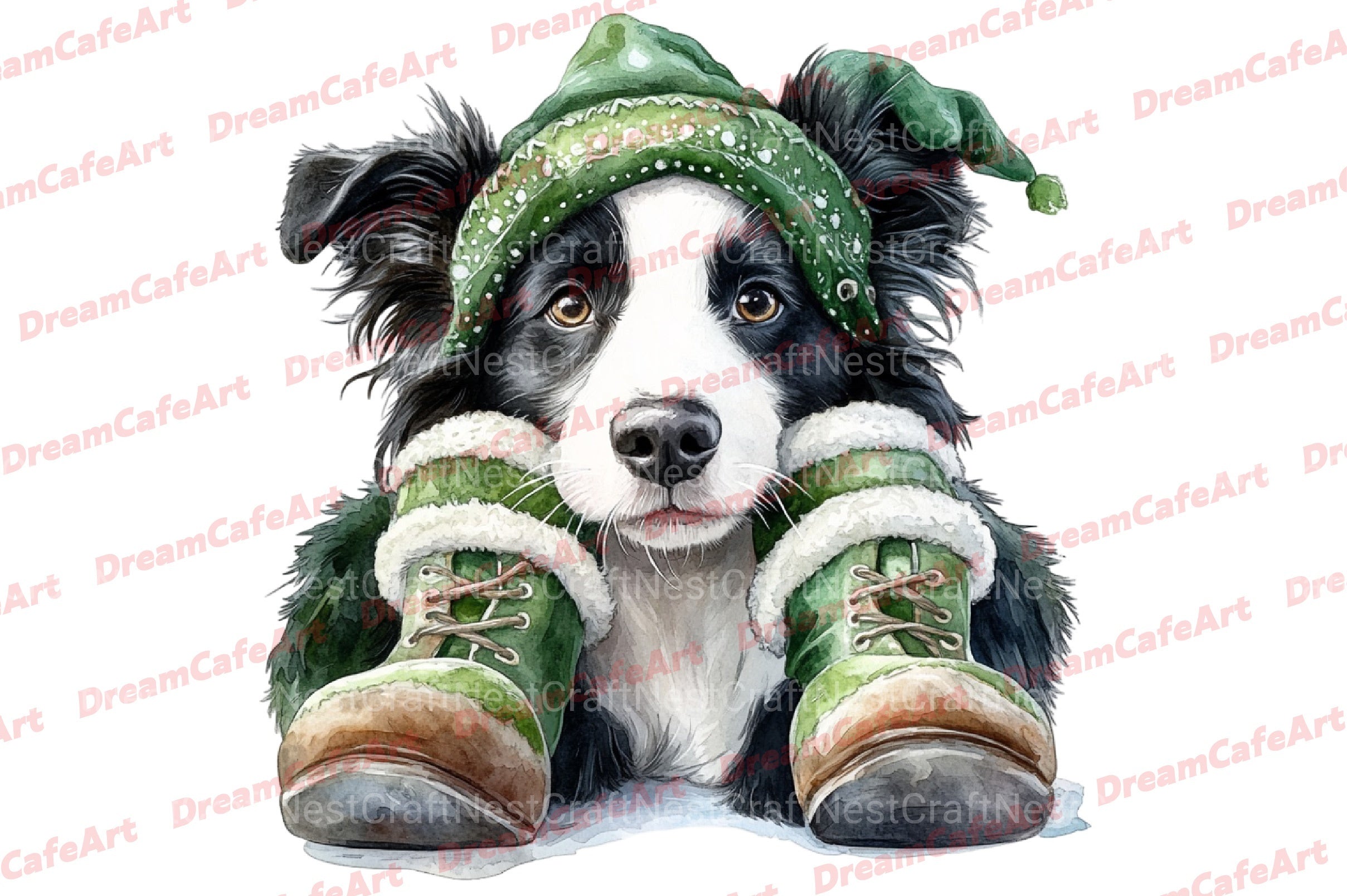 Quirky Christmas Dogs Clipart Bundle - CraftNest - Digital Crafting and Art