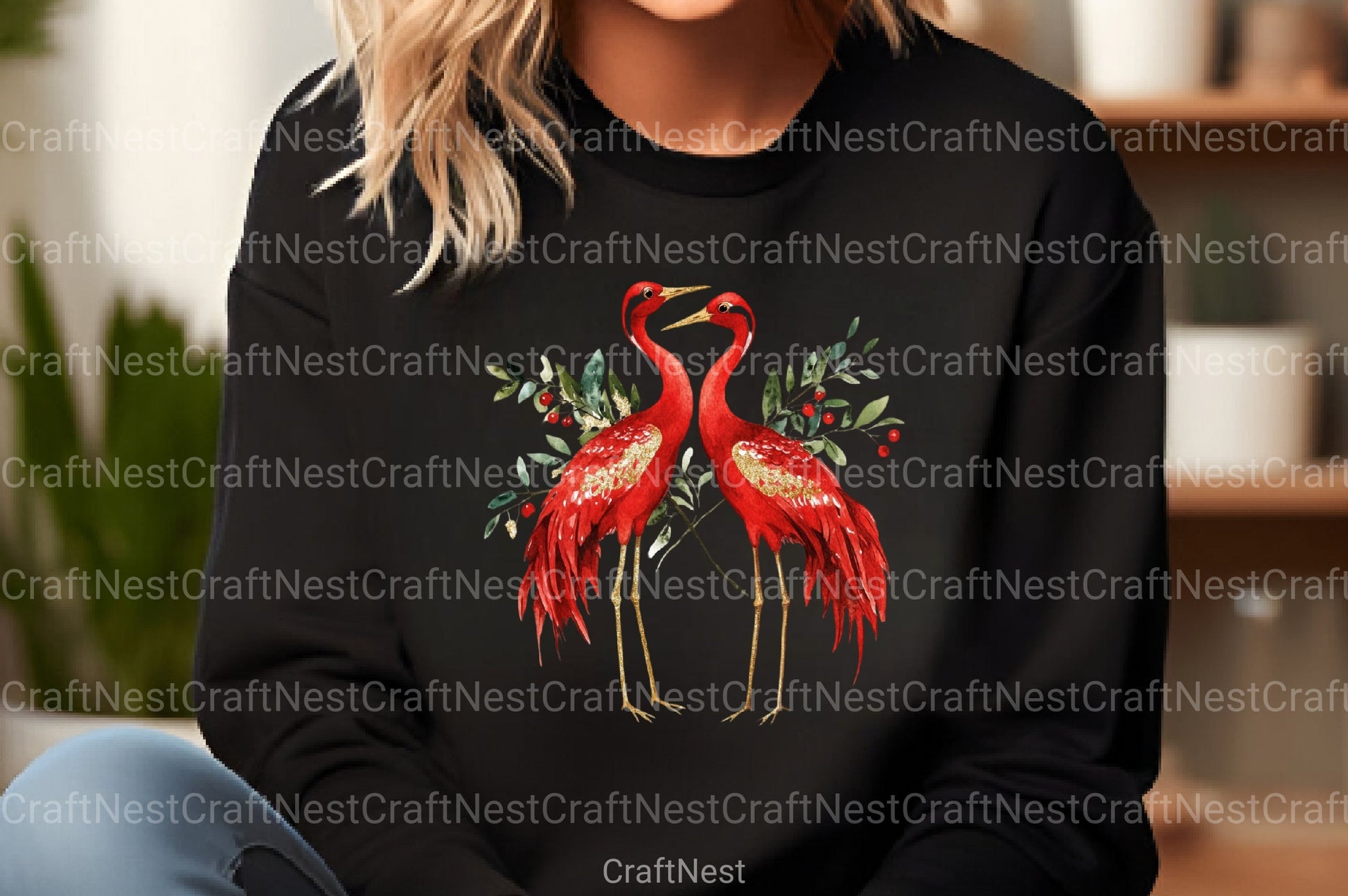 Christmas Chinoiserie Clipart Bundle - CraftNest - Digital Crafting and Art