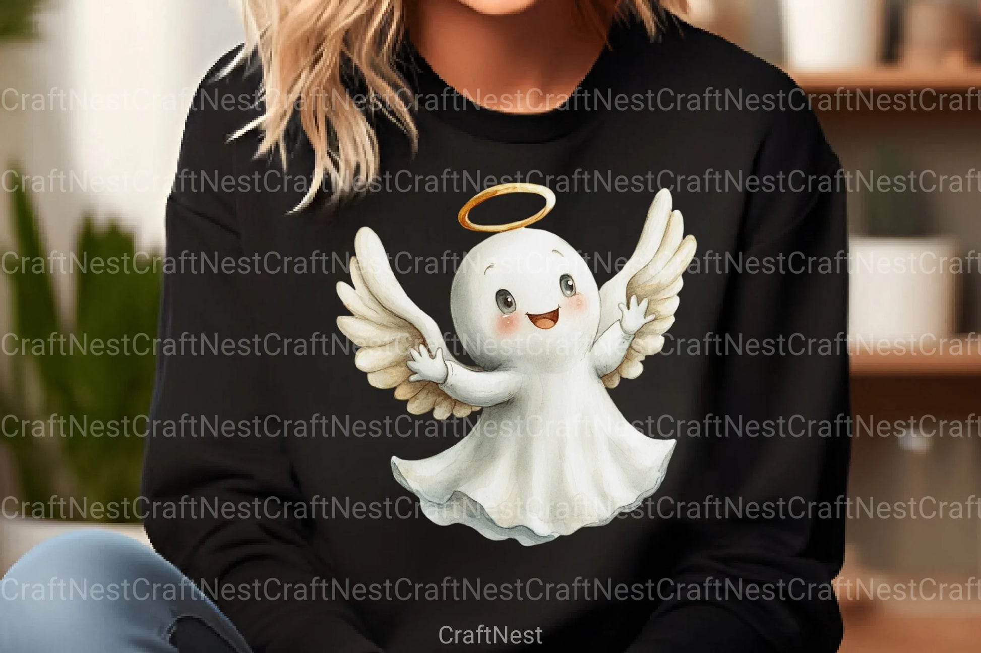 Cute Halloween Ghost Clipart Bundle 37 - CraftNest - Digital Crafting and Art