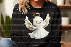 Cute Halloween Ghost Clipart Bundle 37 - CraftNest - Digital Crafting and Art