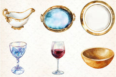 Thanksgiving Table Setting Clipart Bundle - CraftNest - Digital Crafting and Art