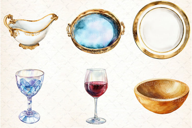 Thanksgiving Table Setting Clipart Bundle - CraftNest - Digital Crafting and Art