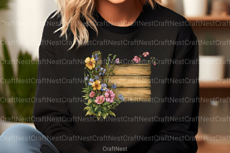 Wooden Garden Sign Clipart Bundle - CraftNest - Digital Crafting and Art