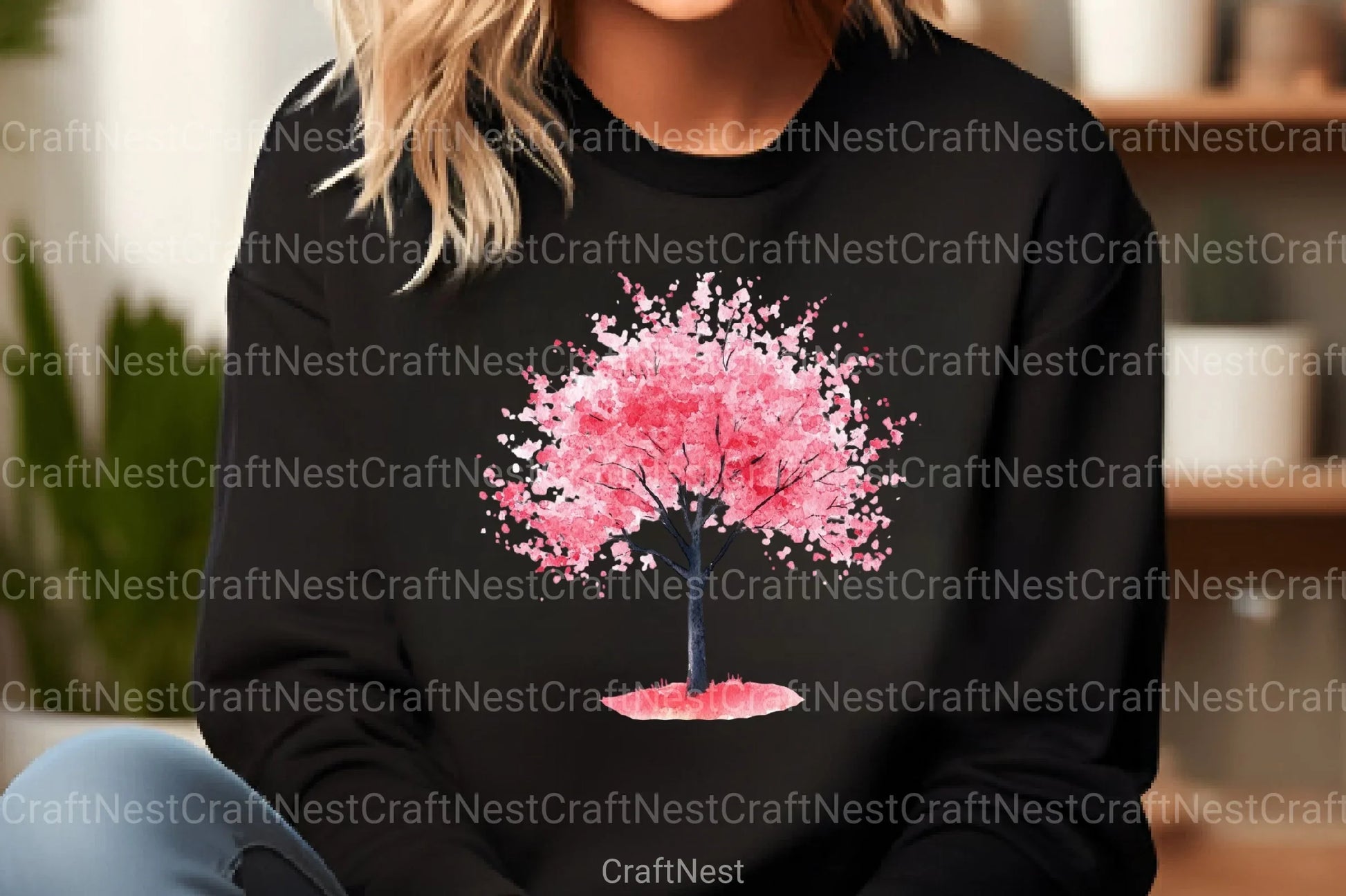 Japanese Cherry Blossom Tree Clipart Bundle - CraftNest - Digital Crafting and Art