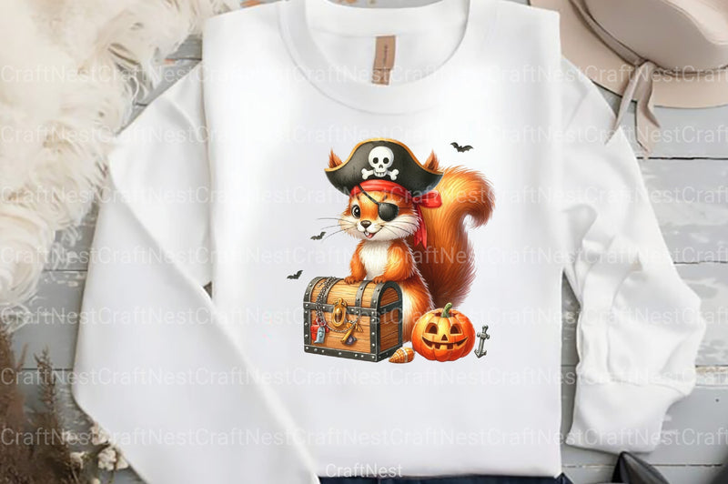 Funny Halloween Squirrel Clipart Bundle - CraftNest - Digital Crafting and Art
