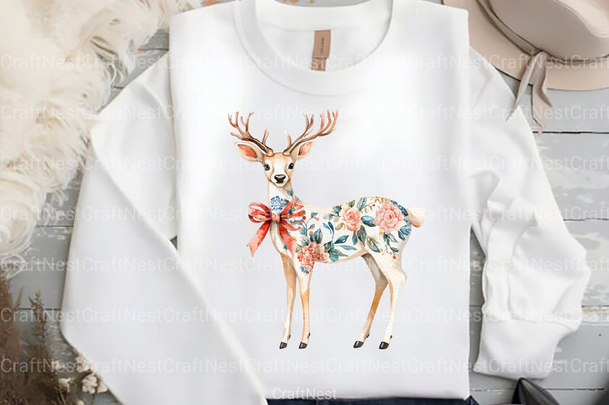 Christmas Chinoiserie Clipart Bundle - CraftNest - Digital Crafting and Art