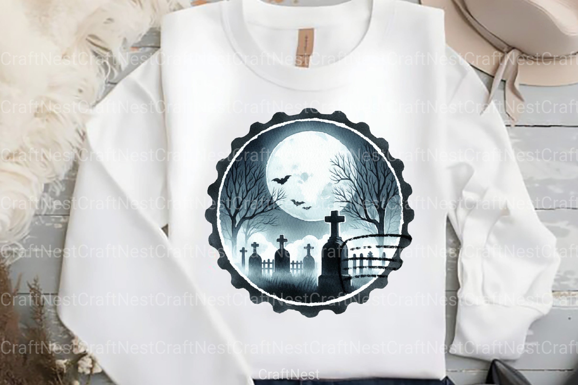 Halloween Round Stamp Clipart Bundle - CraftNest - Digital Crafting and Art