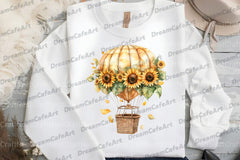 Floral Hot Air Balloons Clipart Bundle - CraftNest - Digital Crafting and Art