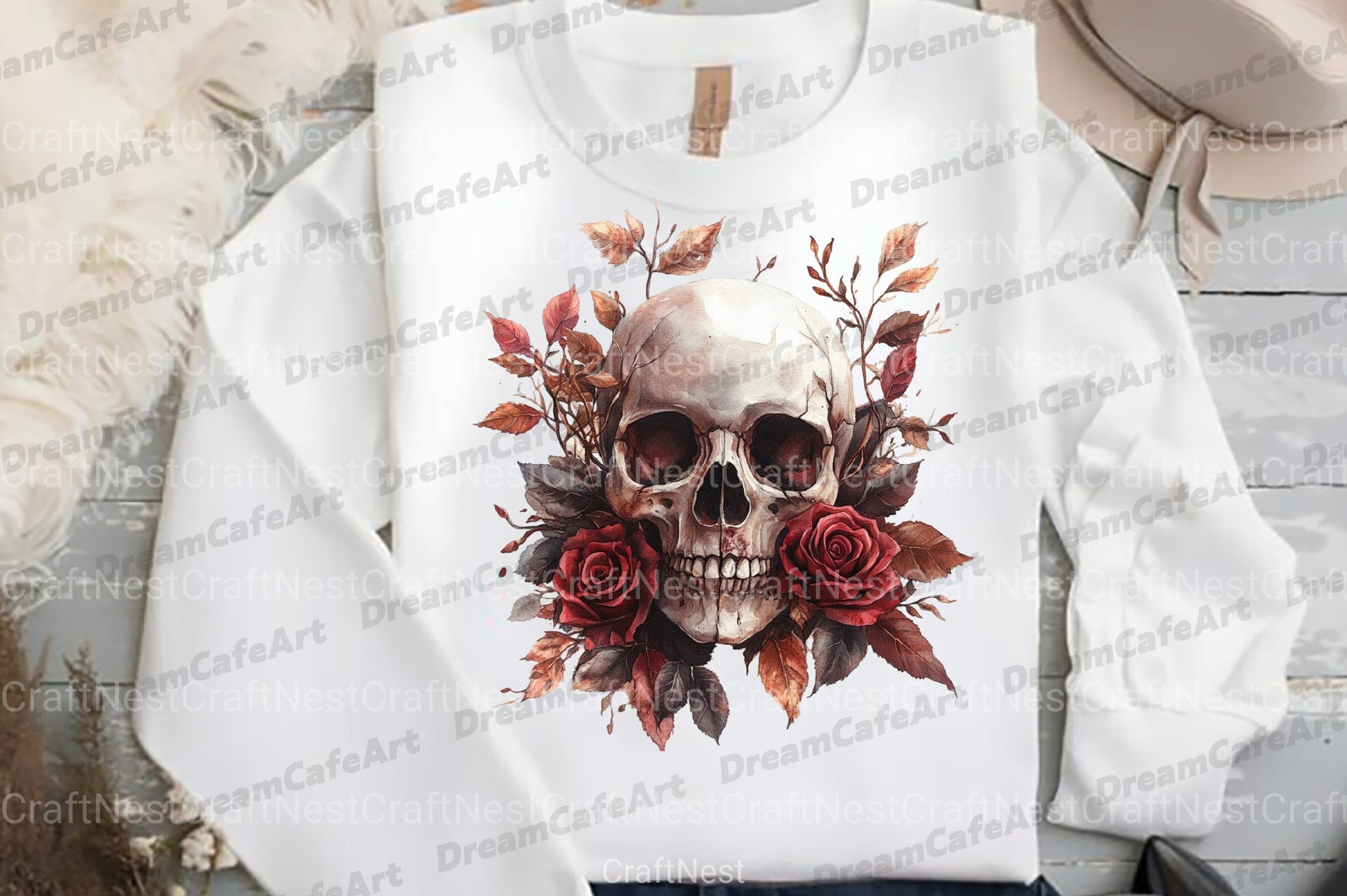 Burgundy Halloween Clipart Bundle 6 - CraftNest - Digital Crafting and Art