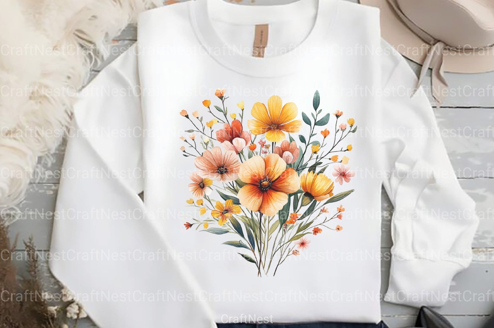 Wild Flowers Clipart Bundle - CraftNest - Digital Crafting and Art