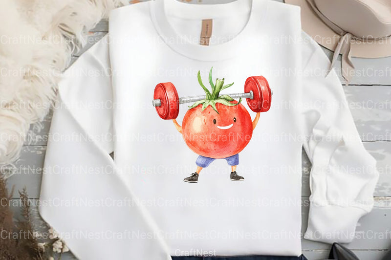 Funny Fruits & Vegetables Clipart Bundle 1 - CraftNest - Digital Crafting and Art