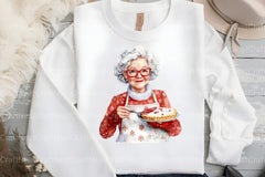 Sweet Cute Christmas Mrs. Santa Claus Clipart Bundle - CraftNest - Digital Crafting and Art