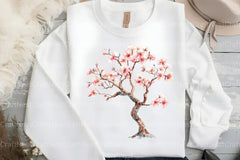 Japanese Cherry Blossom Tree Clipart Bundle - CraftNest - Digital Crafting and Art