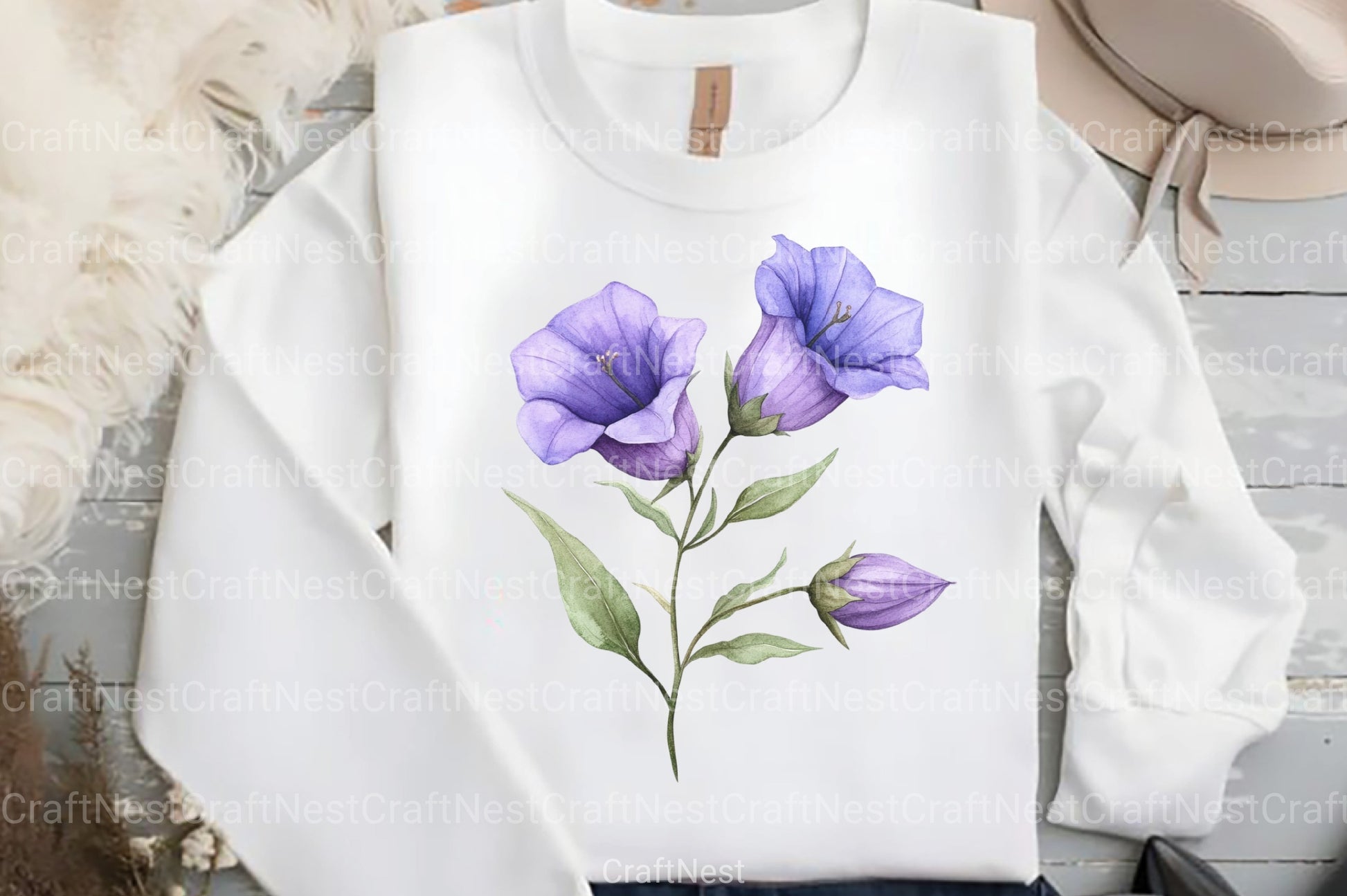 Purple Flowers Clipart Bundle 1 - CraftNest - Digital Crafting and Art