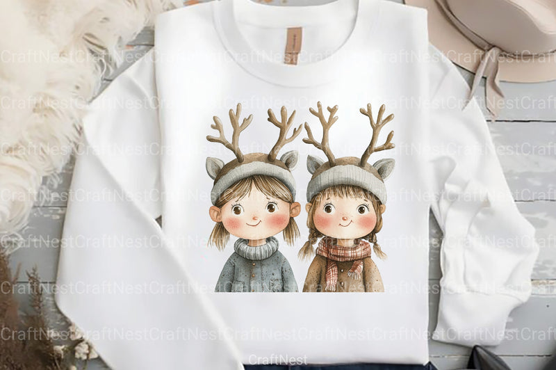 Christmas Family Clipart Bundle 2 - CraftNest - Digital Crafting and Art