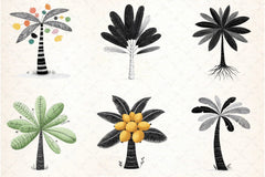 Tropical Palm Trees Clipart Bundle - CraftNest - Digital Crafting and Art