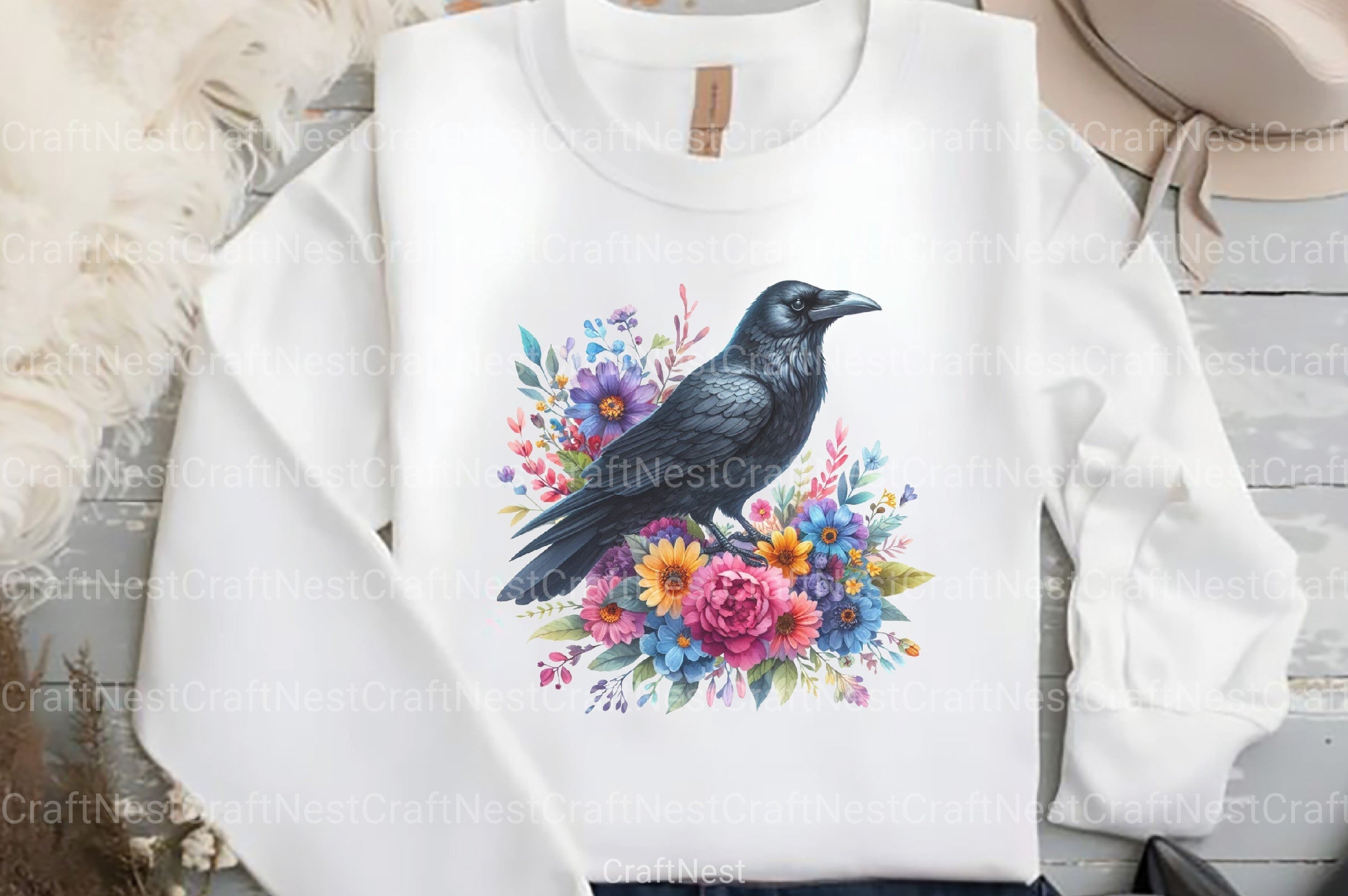 Black Raven Clipart Bundle - CraftNest - Digital Crafting and Art