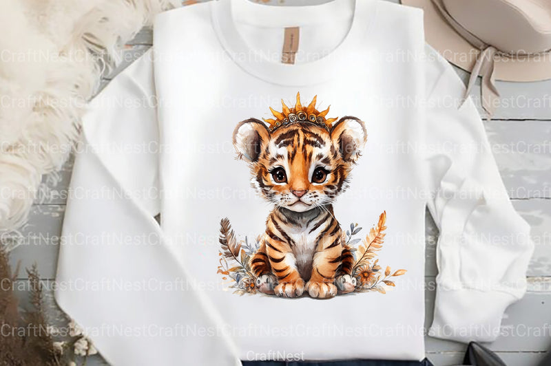 Boho Baby Animals Clipart Bundle 2 - CraftNest - Digital Crafting and Art