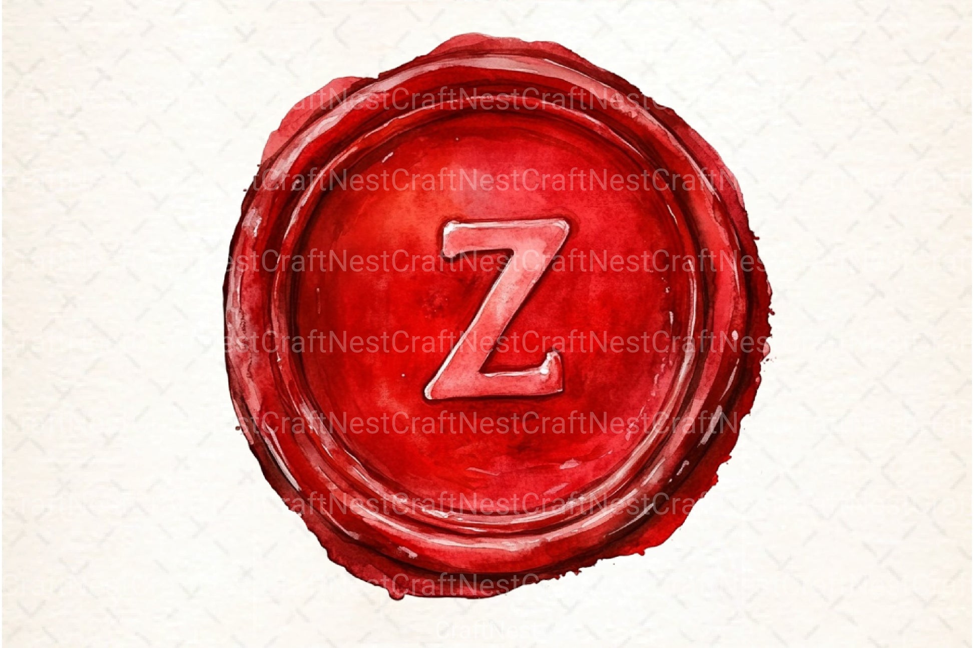 Seal Wax Letter Red Stamp Clipart Bundle - CraftNest - Digital Crafting and Art