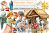 Cute Christmas Nativity Clipart Bundle 2