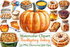 Thanksgiving Baking Clipart Bundle