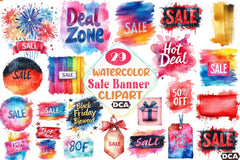 Black Friday Clipart Bundle Sale Banner - CraftNest - Digital Crafting and Art