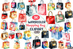 Black Friday Shopping Bag Clipart Bundle - CraftNest - Digital Crafting and Art