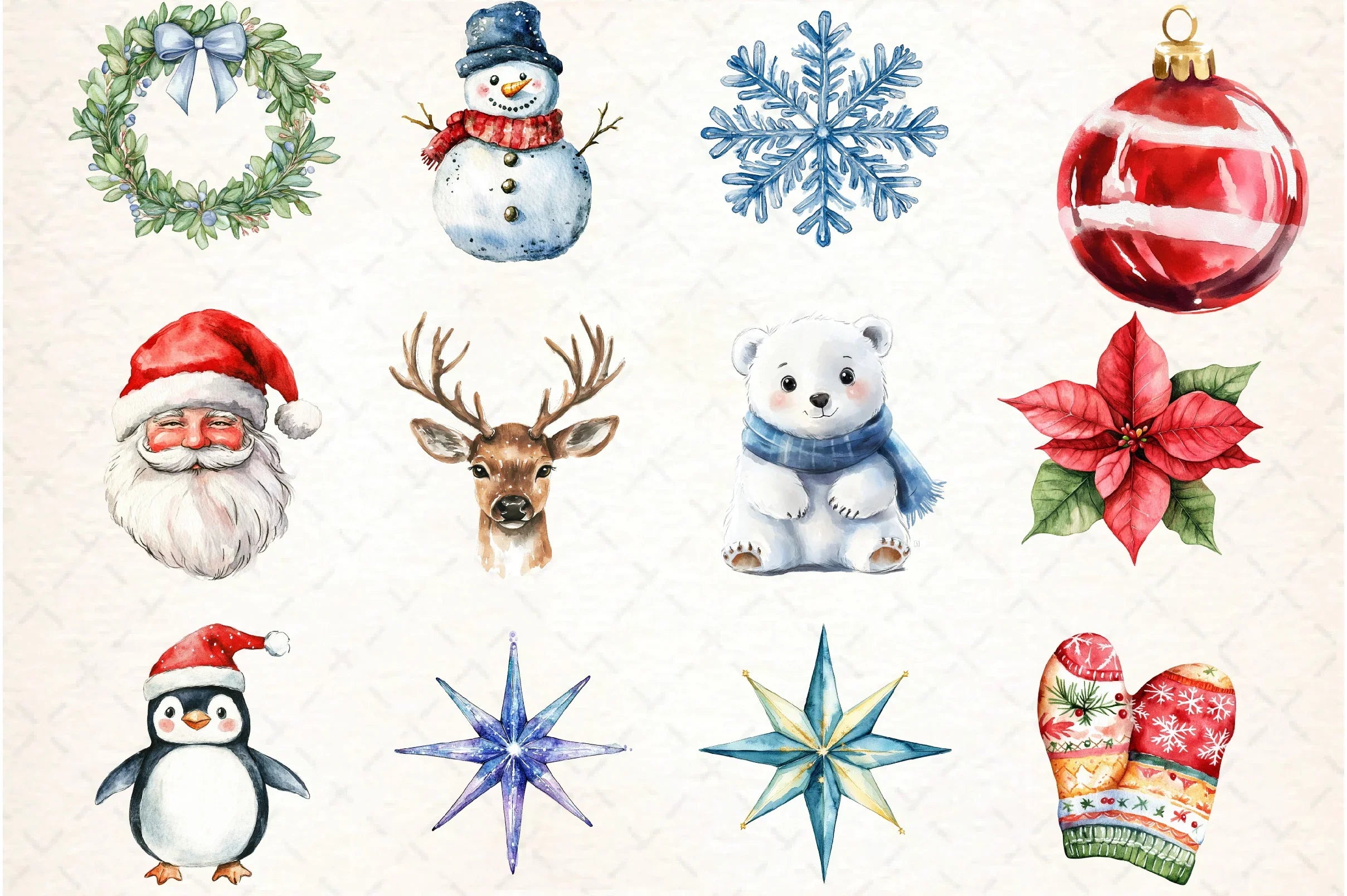 Brush Doodle Christmas Clipart Bundle - CraftNest - Digital Crafting and Art