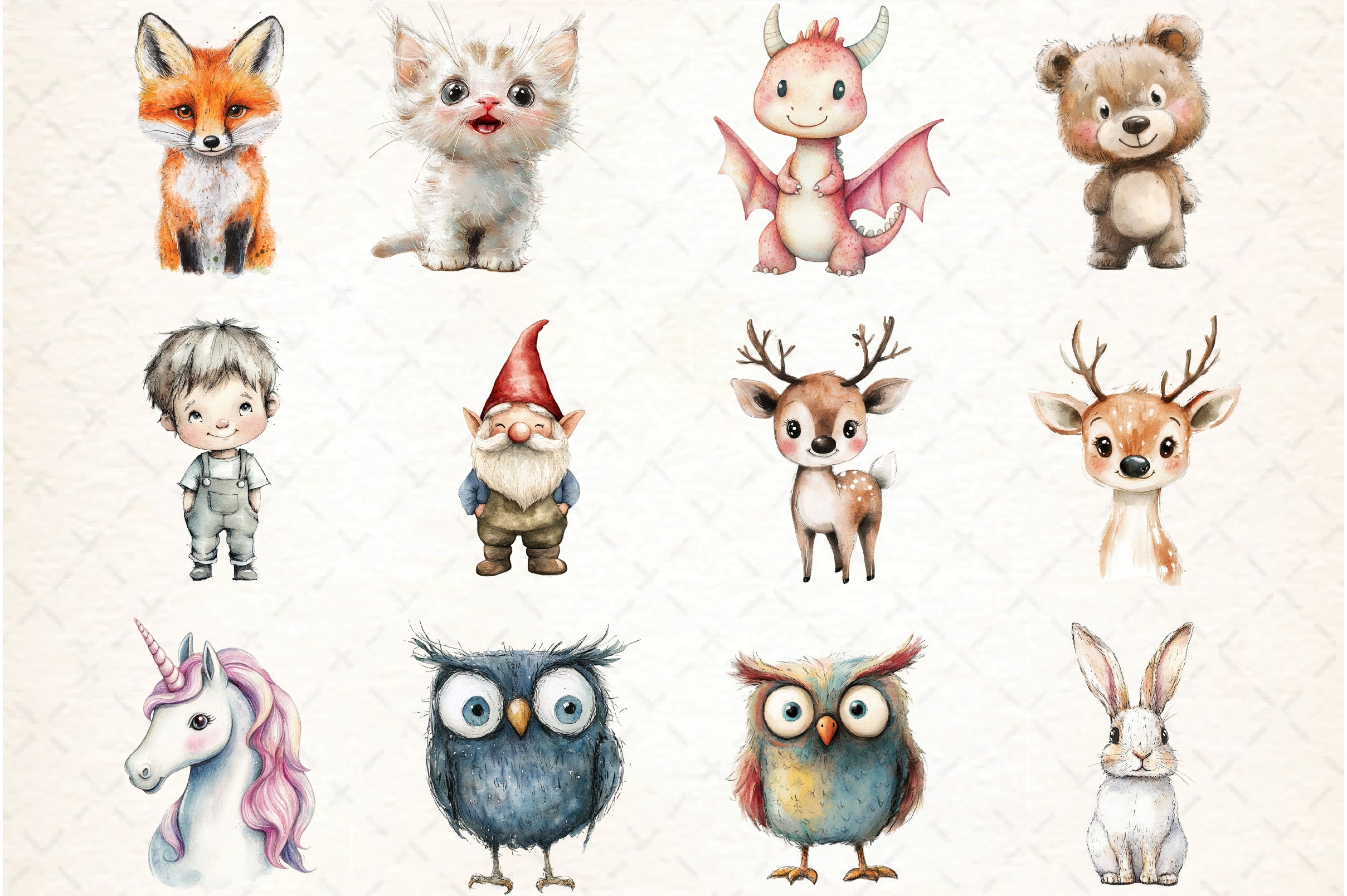 Funny Animal Clipart Bundle