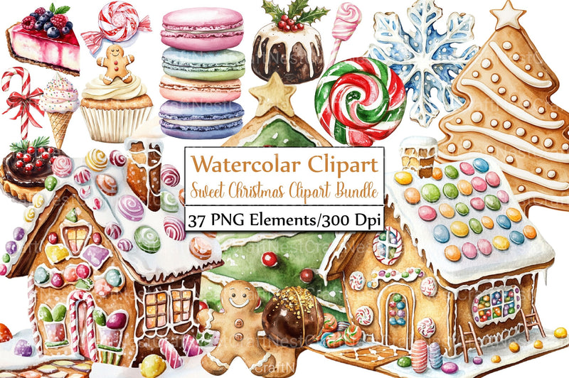Sweet Christmas Clipart Bundle - CraftNest - Digital Crafting and Art