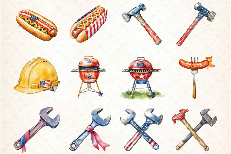 Labor Day Clipart Bundle - CraftNest - Digital Crafting and Art