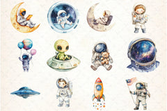 Space Clipart Bundle - CraftNest - Digital Crafting and Art