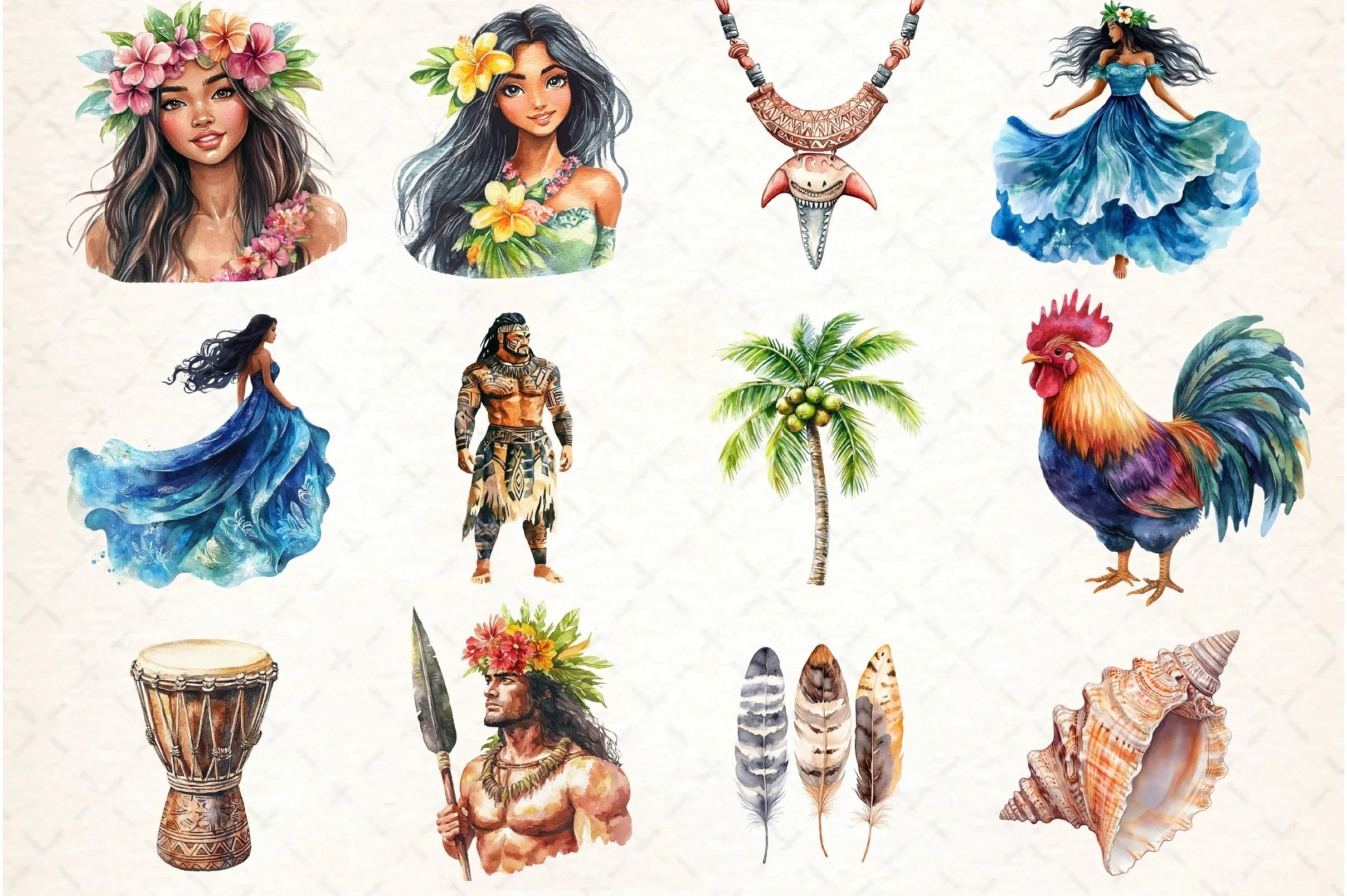 Moana Clipart Bundle for Creative Projects - CraftNest - Digital Crafting and Art