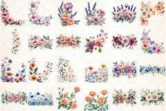 Floral Border Clipart Bundle - CraftNest - Digital Crafting and Art