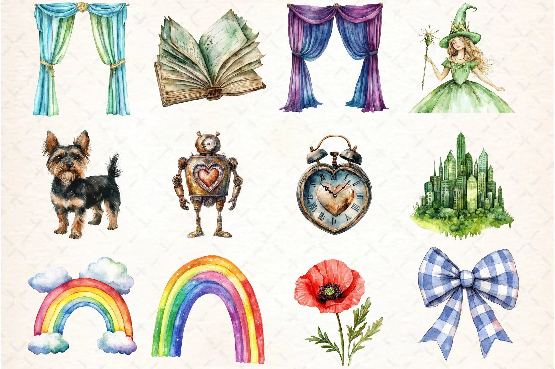 Vintage Wizard of Oz Clipart Bundle - CraftNest - Digital Crafting and Art