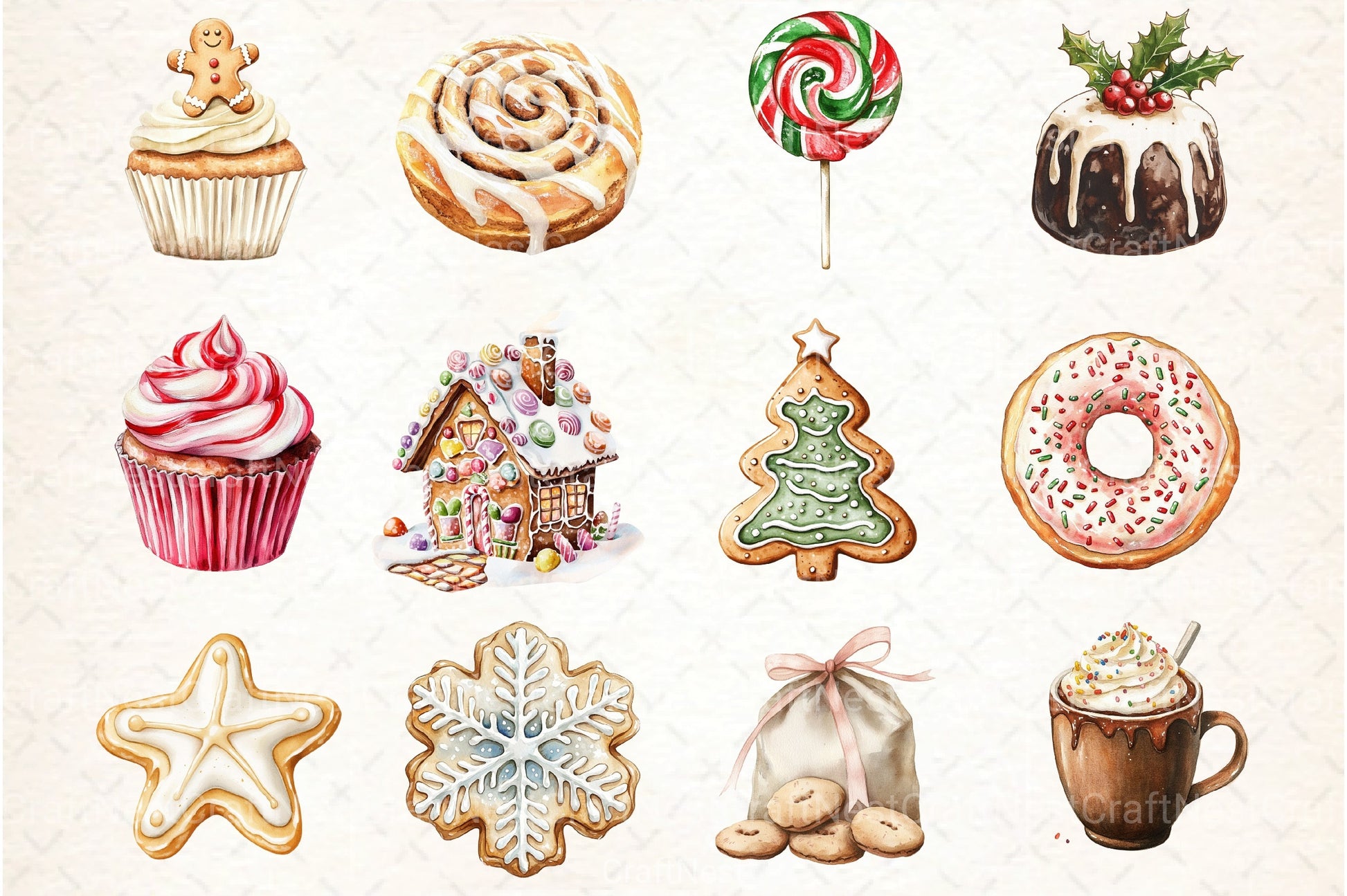 Sweet Christmas Clipart Bundle - CraftNest - Digital Crafting and Art